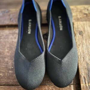Rothy's Black Flats Comfortable Slip-On Loafers